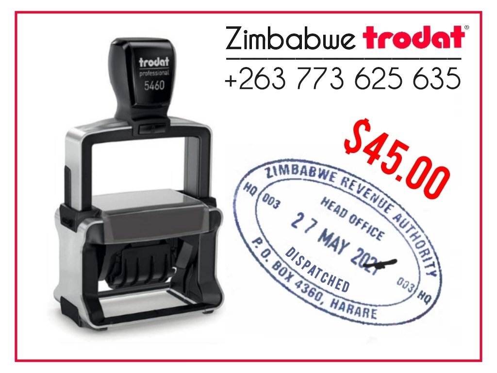 Dispatch Date Stamps Harare Trodat Stamps Bulawayo